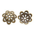 Openwork Flower Bead Caps in Five Metallic Finishes view 6