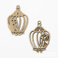 Vintage Birdcage Charms in Multiple Finishes for Jewelry Making view 4