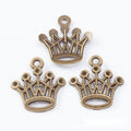 Open Crown Charm Metal Jewelry Making Pieces In 2 Styles view 4