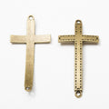 Double Loop Cross Connector in Multiple Metal Finishes for Jewelry Making view 5