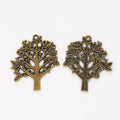 Branching Tree Charm in Three Vintage Metal Finishes view 6