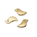 Curved Bird Spacer Bead in Bronze and Silver Tones view 5