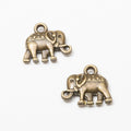 Decorated Elephant Charm in Multiple Metal Finishes for Jewelry Making view 6