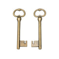 Loop Top Skeleton Key Charm in 3 Metal Finishes for Jewelry Making view 6