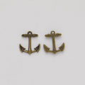 Small Pointed Anchor Charm in 2 Metal Finishes for Jewelry Making view 5