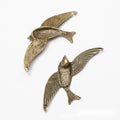 Flying Bird Double Loop Metal Connector in Two Finishes view 5