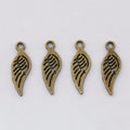 Small Single Wing Metal Charms in Six Finishes for Jewelry Making view 6