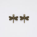 Dragonfly Charm Pendants in 3 Metal Finish Options view 6