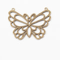 Openwork Butterfly Connector Alloy Jewelry Making Component in 2 Finish Options view 6