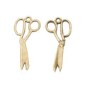 Barber Scissors Charm In Four Vintage Metal Finishes view 6