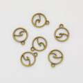 Round Swirl Cutout Two-Loop Connector in 5 Pictured Finishes view 6