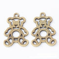 Openwork Teddy Bear Antique Metal Charms Jewelry Findings view 5
