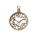 Openwork Clock Face Charm Pendants in Four Finishes view 6