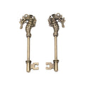 Seahorse Skeleton Key Charm in Multiple Metal Finishes for Jewelry Making view 7