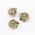 Owl Spacer Bead in 4 Finishes Metal Component for Jewelry Making view 7