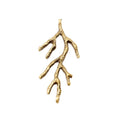 Textured Branch Metal Charms in Three Finish Options view 6