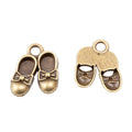 Pair of Mary Jane Shoe Charms in Two Antique Finishes view 5
