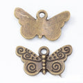 Scrollwork Butterfly Charm Metal Jewelry Making Pieces view 6