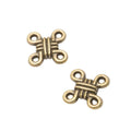 Chinese Knot Connector in 4 Metal Finishes for Jewelry Making view 7