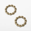 Braided Round Link Components in Two Antique Finishes view 4
