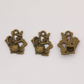 Witch At Cauldron Charm In 2 Metal Finishes For Jewelry Making view 5