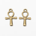 Ankh Charm Small Metal Pendant in Two Finishes for Jewelry Making view 5