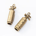 Dimensional Fire Extinguisher Charms in Bronze and Silver view 6