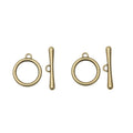 Round Toggle Clasps in Antique Bronze Gold and Silver Finishes view 6