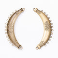 Curved Multi-Loop Connector Floral Metal Jewelry Link in Four Finishes view 6