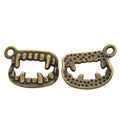 Vampire Teeth Charm in 2 Metal Finishes for Jewelry Making view 5