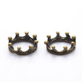 Crown Round Bezel Setting in Four Metal Finishes for Jewelry view 6