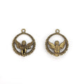 Wreath Angel Charm Metal Pendant for Jewelry Making view 4
