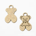 Heart-Holding Teddy Bear Charms in Three Metal Finishes view 6