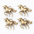Running Unicorn Antique Metal Charms In Two Finishes view 5