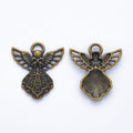 Embossed Angel Metal Charms in Nine Finish Options view 8