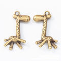 Giraffe Metal Pendant Charms in 2 Distinct Finishes view 5