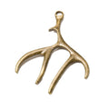 Branching Three Prong Antler Charm Pendants in Six Finishes view 6