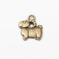 Curled Horn Sheep Metal Charms in Two Antique Finishes view 5