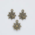 Vintage Spiderweb Charms in Multiple Finishes for Jewelry Making view 6