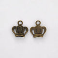 Openwork Crown Metal Charm in Four Metallic Finishes view 6