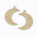 Crescent Moon Charm in 3 Finishes for Jewelry Making view 6