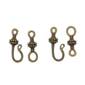 Decorative Hook Toggle Clasp in Two Antique Metal Finishes view 5