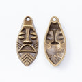 Egyptian Mask Charm Alloy Jewelry Making Component in 2 Finish Options view 5