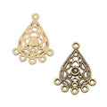 Teardrop Paw Print Chandelier Connector in Two Finishes view 5