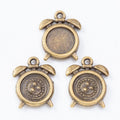 Alarm Clock Round Cabochon Setting Charm For Jewelry Making view 6