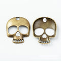 Flat Cutout Skull Metal Charms in Two Antique Finishes view 5