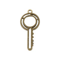 Round Head Key Metal Charms in Two Finishes for Jewelry Making view 5