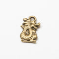 Coiled Dragon Detailed Metal Charm in 5 Finishes for Crafting view 6