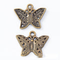 Filigree Butterfly Metal Charms in 2 Pictured Finishes view 5