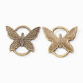 Butterfly Ring Connector Metal Jewelry Component in 2 Pictured Finishes view 5